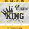 King Queen Crown SVG Royal Family SVG Crown SVG King Queen couple svg Instant Download Svg file Png Dxf Eps Design 183