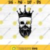 King Skull svg Skull svg for cricut Skull SVG Skull with beard Svg Skull Head svg Svg Files For Cricut silhouette cameo JPEG dxf