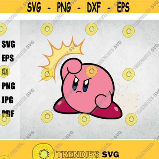 Kirby svg anime svg svg for cricutcut files silhouette Cricut instant download files digital Design 13