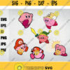 Kirby svg anime svg svg for cricutcut files silhouette Cricut instant download files digital Design 26