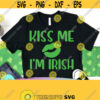 Kiss Me Im Irish St Patricks svg Shamrock svg Irish svg Lips svg Funny Mom svg Funny Quote svg Clover svg Irish tshirt dxf png svg Design 652