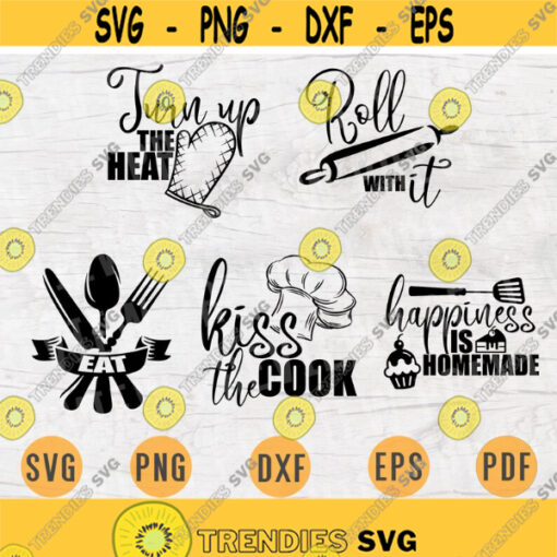 Kitchen Bundle Pack 5 SVG Files for Cricut Vector Kitchen Decors Bundle Cut Files INSTANT DOWNLOAD Cameo Dxf Eps Png Pdf Iron On Shirt 1 Design 159.jpg