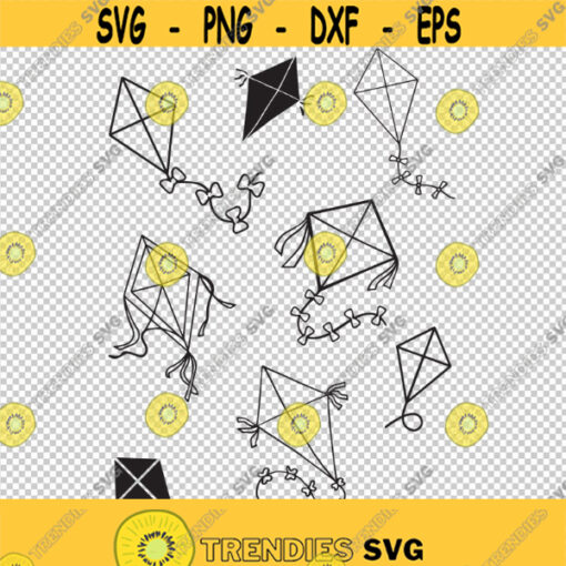 Kite Bundle Collection SVG PNG EPS File For Cricut Silhouette Cut Files Vector Digital File