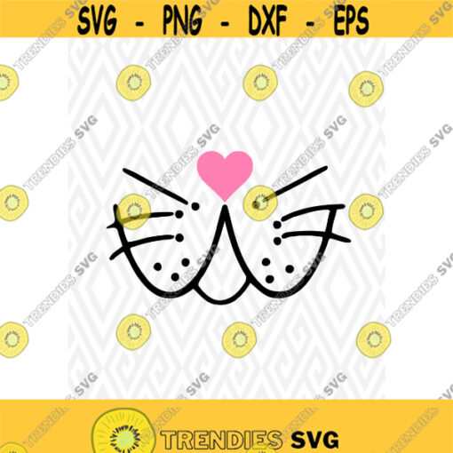 Kitty Face Cuttable Design in SVG DXF PNG Ai Pdf Eps Design 131