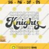Knights Retro School Spirit Svg Knights Echo Png Knight Pride Vintage Svg Cheer Knights Mascot Svg Cricut Cut File Knights T Shirt Design Design 82