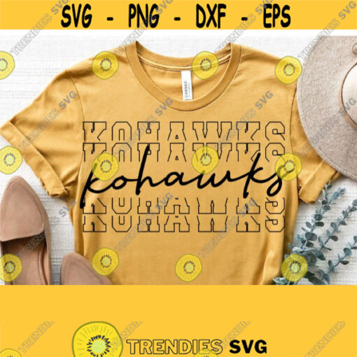 Kohawks Svg Kohawks Team Spirit Svg Cut File High School Team Mascot Logo Svg Files for Cricut Cut Silhouette FileVector Download Design 1397