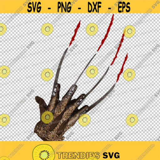 Krueger Hand Scratch Kruger Claws Halloween JPG PNG Digital File