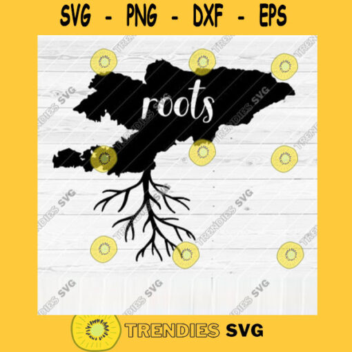 Kyrgyzstan Roots SVG File Home Native Map Vector SVG Design for Cutting Machine Cut Files for Cricut Silhouette Png Pdf Eps Dxf SVG