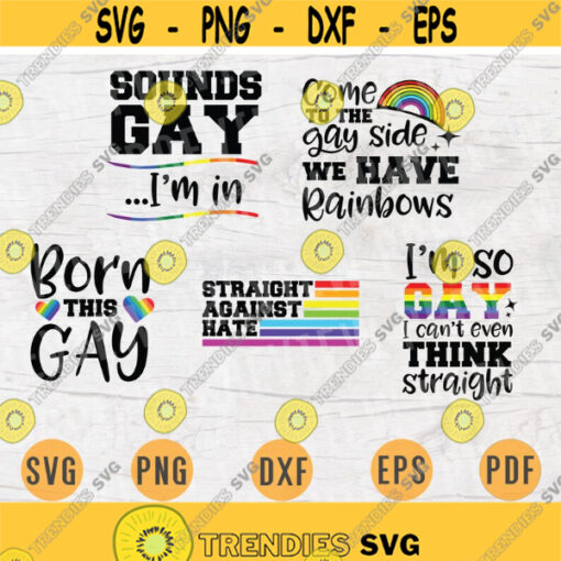 LGBT SVG Bundle Pack 5 Svg Files for Cricut Vector LGBT Quotes Cut Files Instant Download Cameo Dxf Eps Png Pdf Iron On Shirt 1 Design 721.jpg