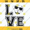 LOVE Labrador Retriever SVG Files for Cricut Vector Images Clipart Dog T Shirt SVG Image Dog Head Glasses Eps Png Dxf Clip Art dog face Design 355