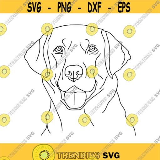 Labrador Retriever Line Drawing Decal Files cut files for cricut svg png dxf Design 203