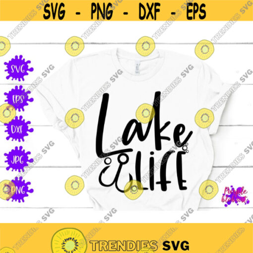 Lake Life SVG Summer Lake Outdoors Shirt Lake Lover Gift Summer Camping Lake House Decor Boat House Decal Beach Camping Lake Shirt Design Design 215