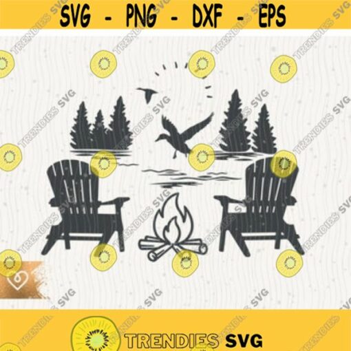 Lake Svg Adirondack Chairs Svg Ducks Png Fire Pit Svg Cricut Life Is Better On The Lake Svg Boat Waves Svg Fire Pit Svg Lake Campfire Design 74