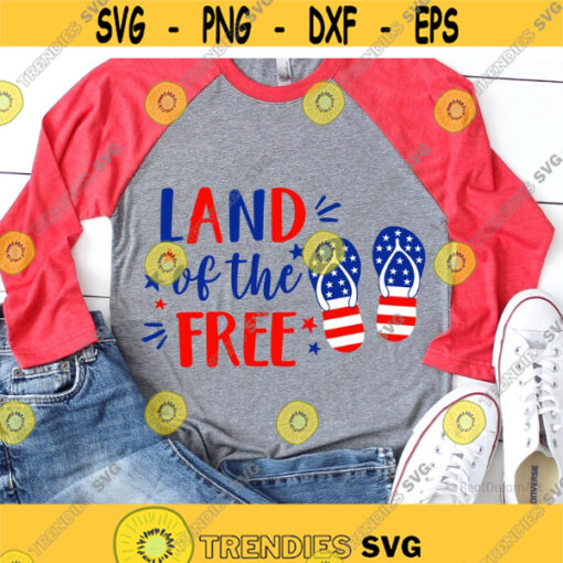 Land of the Free Because of the Brave SVG Fourth of July SVG Patriotic SVG Independence Day Svg july 4th Svg Silhouette Cricut Files. .jpg