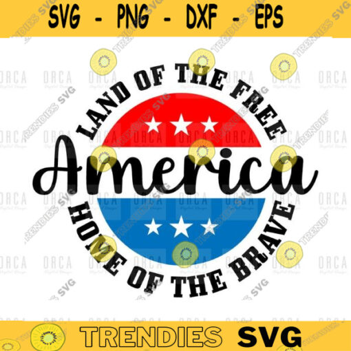 Land of the Free Home of the Brave America SVG 4th of July svgpng digital file 223