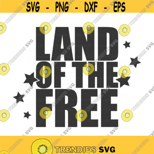 Land of the free svg 4th of july svg America svg png dxf Cutting files Cricut Cute svg designs print quote svg Design 538