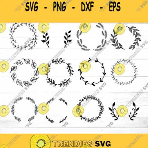 Laurel Wreath Svg Bundle Wreath Svg Laurel Wreath Svg Leaves Svg Leaf wreath svg Ornament Divider svg Laurel wreath monogram svg file