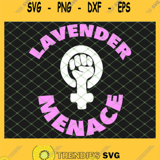 Lavender Menace Lesbian Lgbt Radfem SVG PNG DXF EPS 1