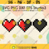 Layered Heart Container Cut Files Video Game Design Pixel Hearts SVG Digital Download svg dxf png eps studio3Design 80.jpg