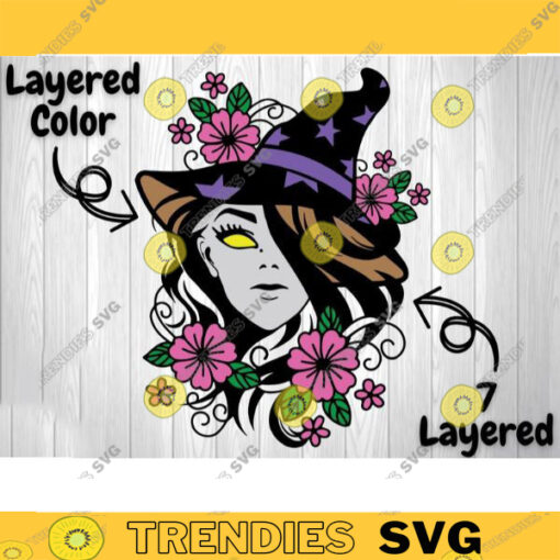 Layered Witch Svg Halloween Witch Svg halloween svg Witch clipart Witches Svg Bundle halloween party svg Witch svg files for cricut 455 copy