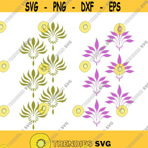 Leaf Accent print Cuttable Design SVG PNG DXF eps Designs Cameo File Silhouette Design 816