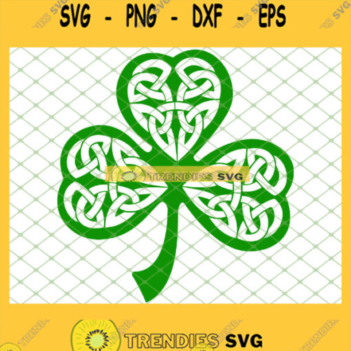Leaf Clover Celtic Knot Shamrock SVG PNG DXF EPS 1