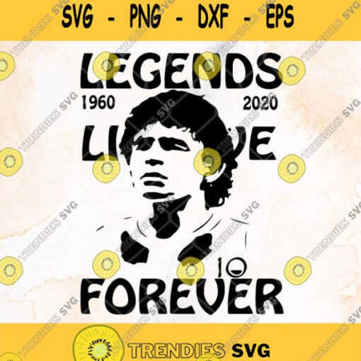 Legend Never Die Svg Diego Maradona 1960