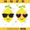 Lemon SVG DXF Lemon Wearing Sunglasses Cute Summer Lemon Boy and Girl with Sunglasses svg dxf Cut Files for Cricut Commercial Use copy