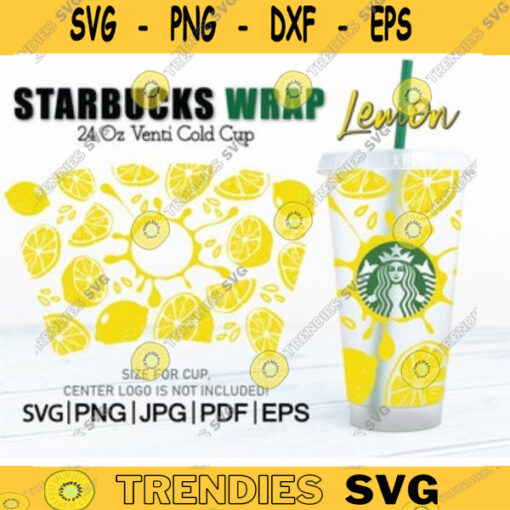 Lemon Starbucks cup Svg Summer Lemonade Svg Starbucks Cold Cup 24oz Lime SVG Starbucks Full Wrap Svg Png Digital Download 61
