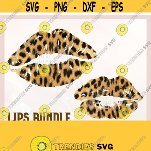 Leopard Lips PNG Bundle Lips Sublimation png Cheetah Print png Lips Clipart Sublimation Designs Kiss Lips png