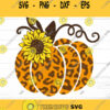 Leopard Print Pumpkin Svg Pumpkin Svg Sunflower Svg Fall Svg Thanksgiving SVG Autumn Svg Svg files for Cricut Sublimation Designs