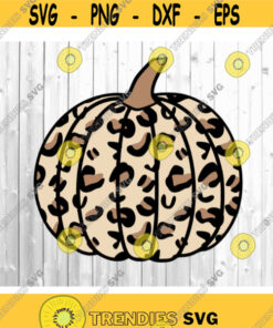 Leopard Pumpkin Svg, Leopard Print Svg, Thanksgiving Svg, Halloween Svg, Animal Print Svg, Fall Pumpkin Svg, Svg for Fall, Instant Download Design -2038