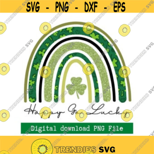 Leopard Sharmrock Rainbow PNG Pattrys day design St. Patrick day submilation Digital Tshirt Design Instant Download Design 146