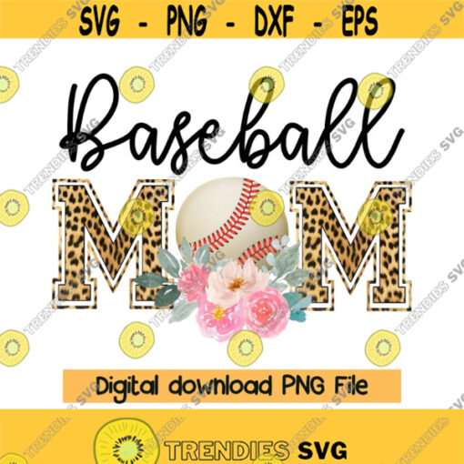 Leopard baseball png baseball mom sublimation download Cheetah baseball png Instand Download Design 234