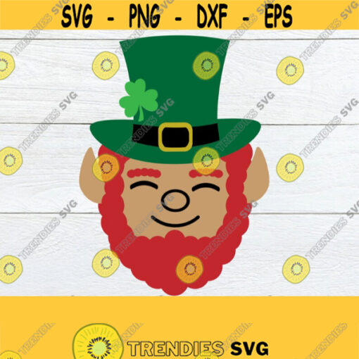 Leprechaun Face St. Patricks Day Leprechaun svg St. Patricks Day SVG Cute leprechaun Cute St. Patricks Day SVG Cut File Dxf Design 1161