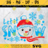Let it Snow svg Merry Christmas svg Christmas Snowman svgFile for Cricut Design 446