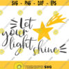 Let your light shine svg star svg christian svg bible verse svg png dxf Cutting files Cricut Cute svg designs print for t shirt quote svg Design 934