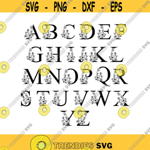 Letter Decal Files cut files for cricut svg png dxf Design 272