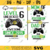 Level 6 Unlocked svg 6th Birthday Boy Gamer 6 years Old Gamer T Shirt Video Game Controller Joystick kid design Svg Cut File For Cricut 251 copy