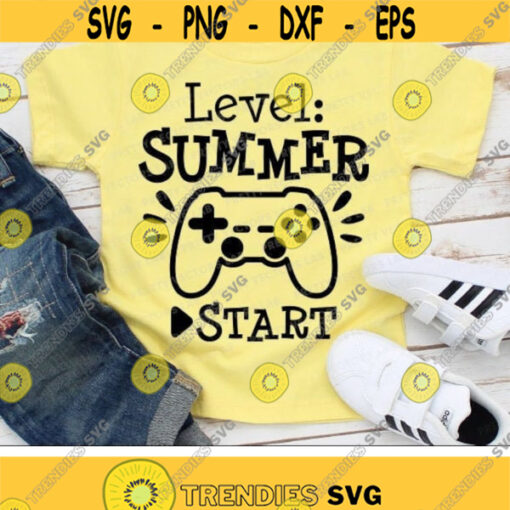 Level Summer Svg Kids Vacation Svg Dxf Eps Png Summer Cut Files End of School Svg Last Day of School Svg Video Game Silhouette Cricut Design 2403 .jpg