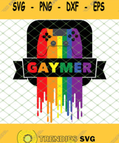 Lgbt Gamer Gaymer Gay Pride Rainbow Gamepad SVG PNG DXF EPS 1