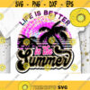 Life is Better in the Summer PNG Sublimation Print Direct Print File Summer Sublimation PNG Vintage Leopard Retro Print PNG image file Design 727 .jpg