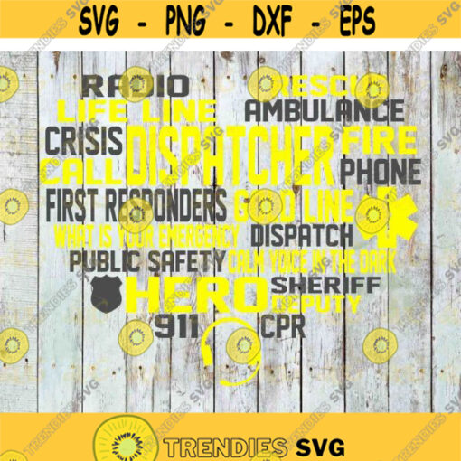 Life line svg radio svg rescue svg Dispatcher svg jobs Svg cricut file clipart svg png eps dxf Design 322 .jpg