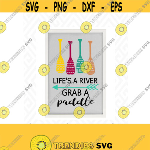 Lifes a River SVG DXF EPS Ai Png and Pdf Cutting Files for Electronic Cutting Machines