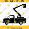 Lift Truck SVG Files Bucket Truck Vector Images Silhouette Clipart SVG File For Cricut Boom truck Png EpsDxf Work truck svg Design 75