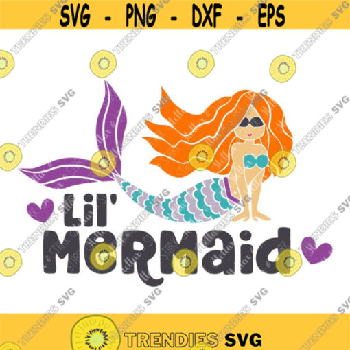 Lil Mermaid SVG Little Mermaid Svg Baby Mermaid Svg Baby Svg Baby Shower Svg Child Mermaid Svg Kid Mermaid Svg Ariel Svg Design 313 .jpg