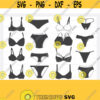 Lingerie Bra SVG Panties SVG Bra Panties Bikini Bundle SVG Sexy Bra Panties Cut File Cricut Panties silhouette Layered Svg Cameo Svg