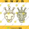 Lion King Animal Cuttable Design SVG PNG DXF eps Designs Cameo File Silhouette Design 1707