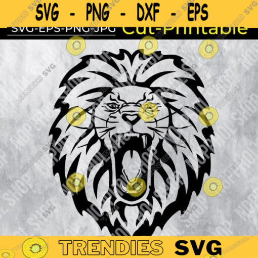 Lion SVG Lion Head Designs Svg Lion Silhouette svg Lion Clipart Lion Roar Design 405