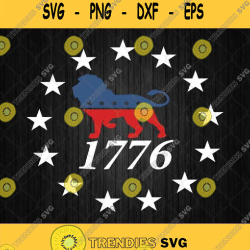 Lion The Patriot Party 1776 Svg Png Silhouette Clipart Image Dxf Eps